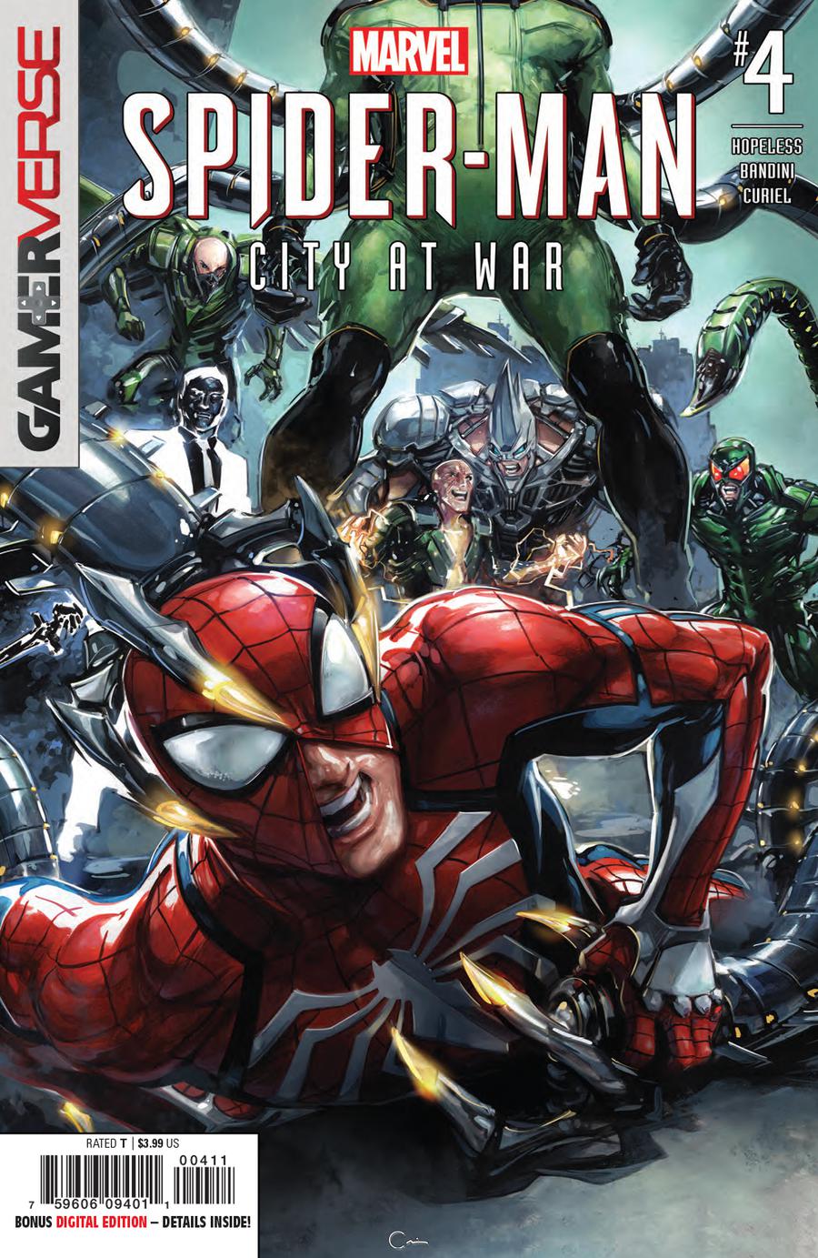 Marvels Spider-Man City At War #4 Cover A 1st Ptg Regular Clayton Crain Cover