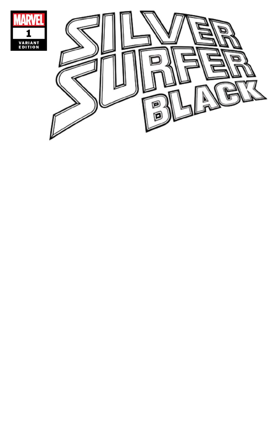 Silver Surfer Black #1 Cover C Variant Blank Cover