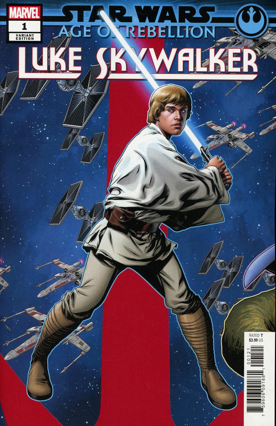 Star Wars Age Of Rebellion Luke Skywalker #1 Cover B Variant Mike McKone Puzzle Piece Cover
