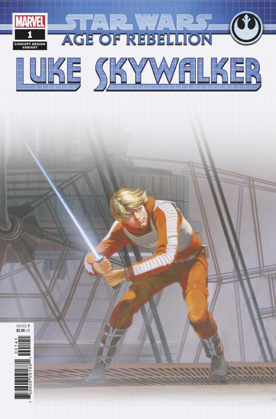 Star Wars Age Of Rebellion Luke Skywalker #1 Cover C Variant Artist Concept Cover