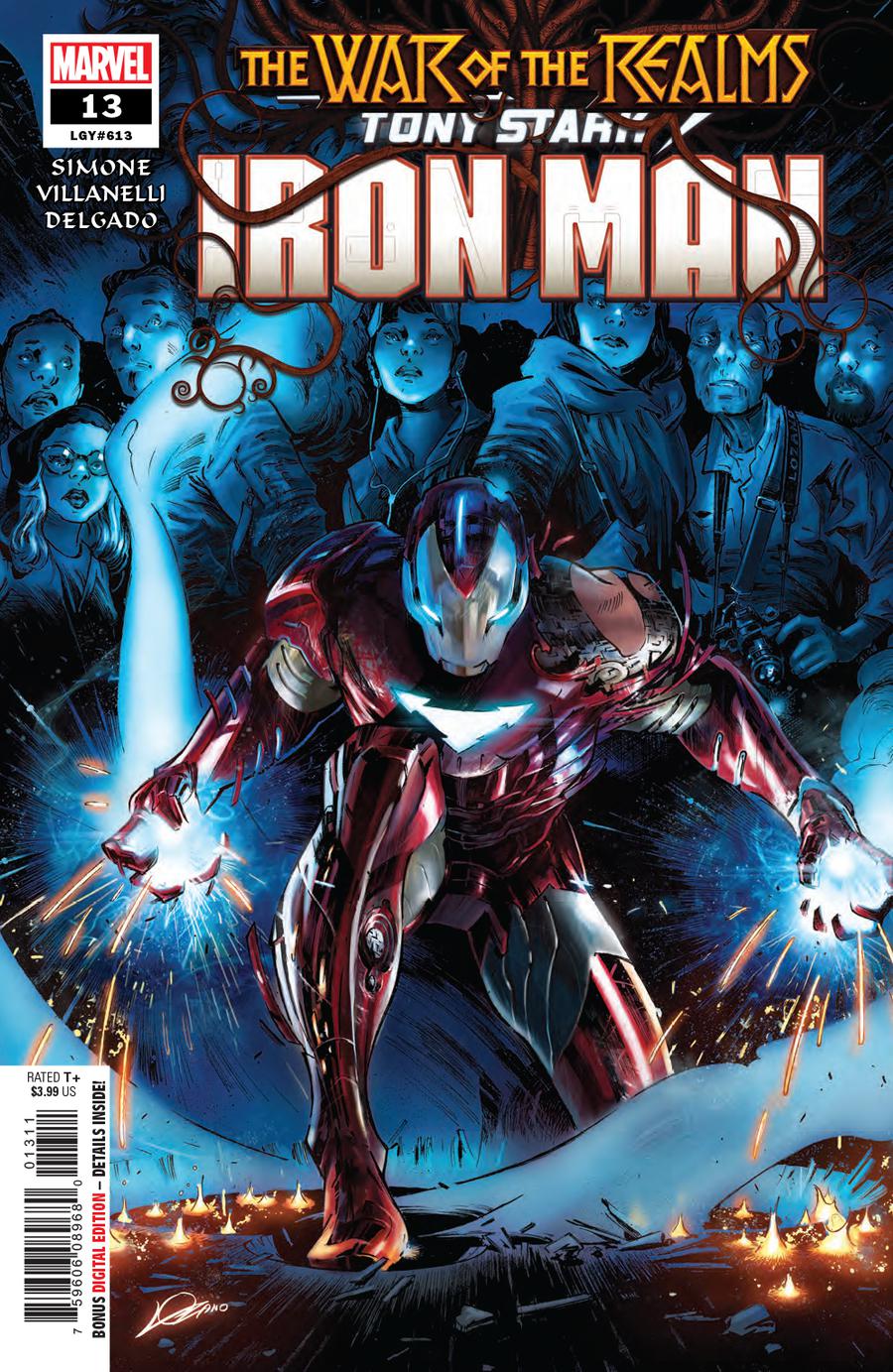 Tony Stark Iron Man #13 Cover A Regular Alexander Lozano Cover (War Of The Realms Tie-In)