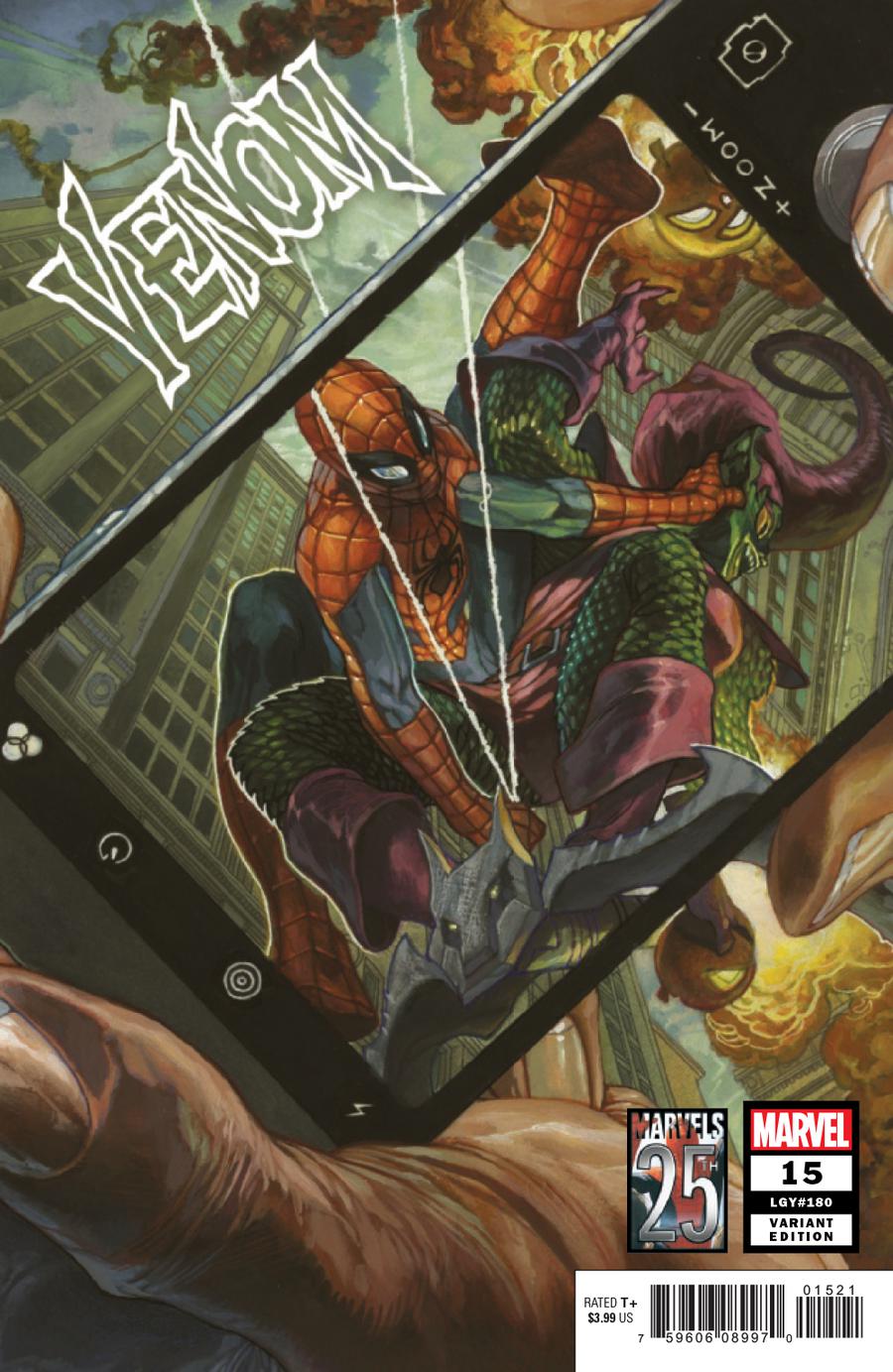 Venom Vol 4 #15 Cover B Variant Simone Bianchi Marvels 25th Tribute Cover (War Of The Realms Tie-In)