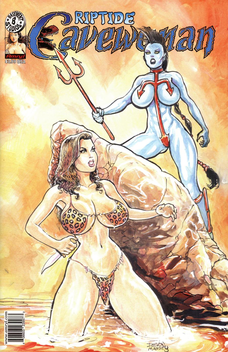 Cavewoman Riptide One Shot Cover A Regular Devon Massey Cover