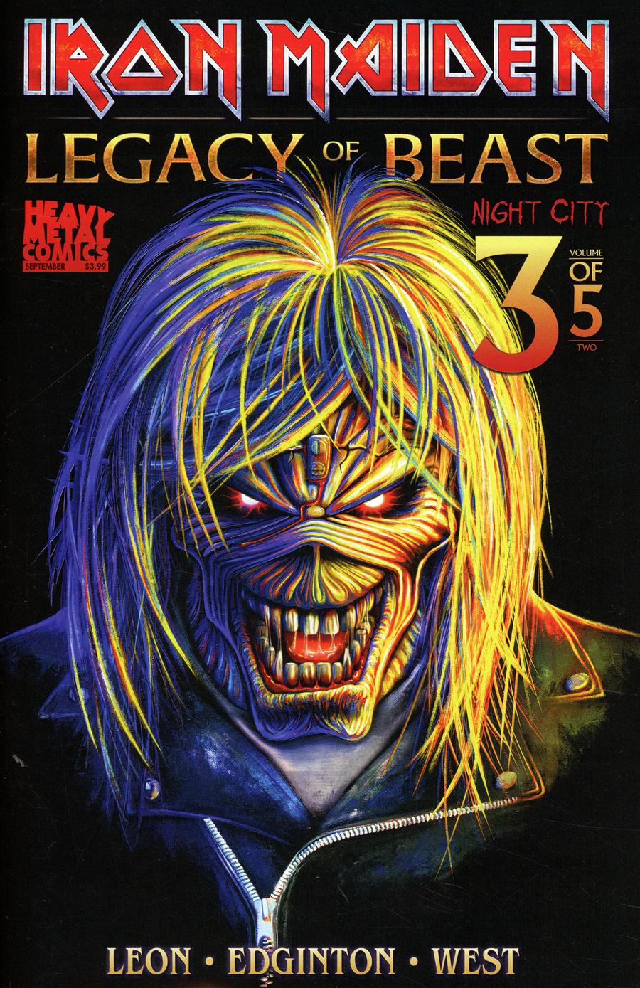 Iron Maiden Legacy Of The Beast Vol 2 Night City #3 Cover B