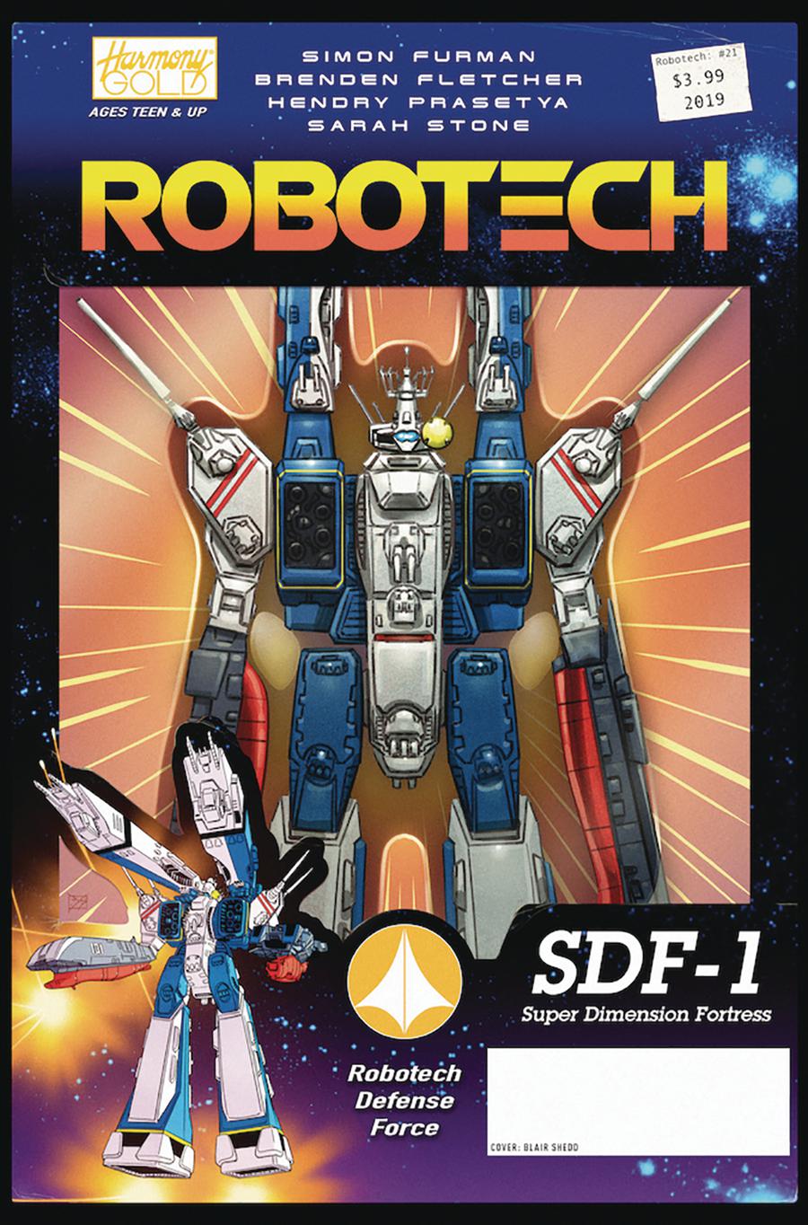 Robotech Vol 3 #21 Cover B Variant Blair Shedd Vehicle Action Figure Cover