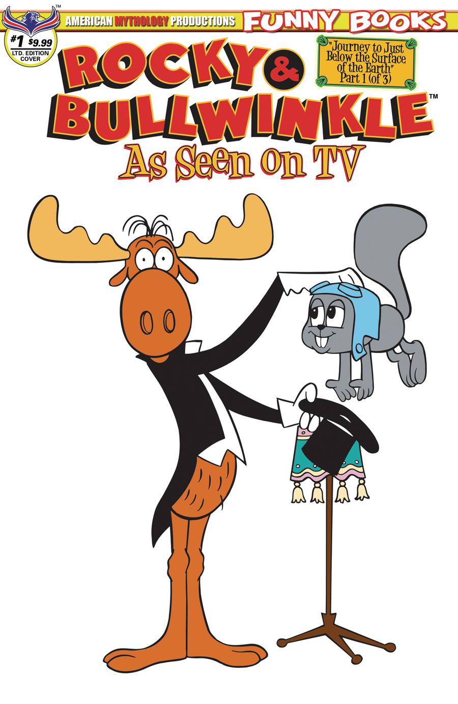 Rocky & Bullwinkle As Seen On TV #1 Cover C Limited Edition Retro Animation Cover