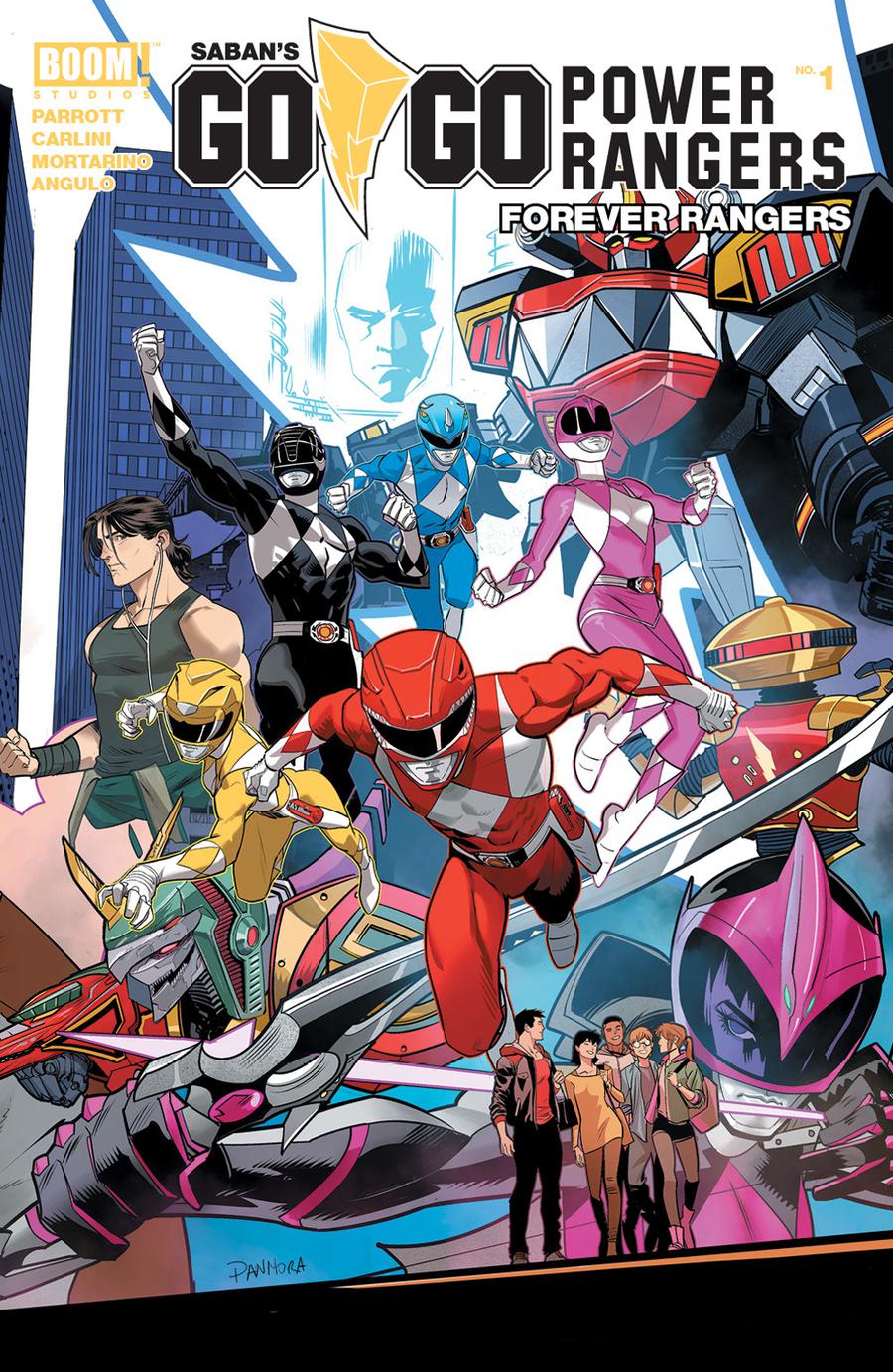 Sabans Go Go Power Rangers Forever Rangers #1 Cover A Regular Dan Mora Cover