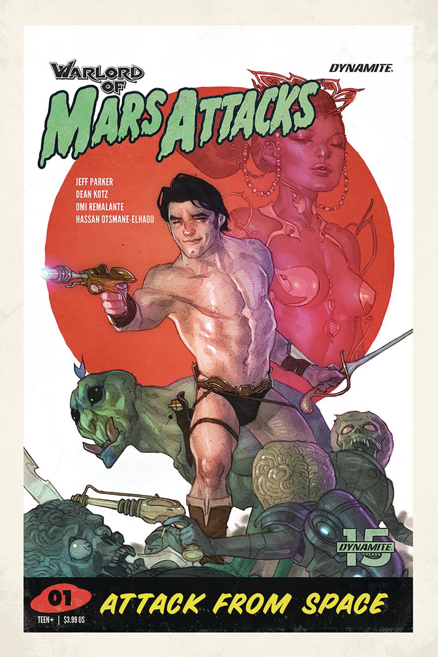 Warlord Of Mars Attacks #1 Cover D Variant Ben Caldwell Trading Card Cover