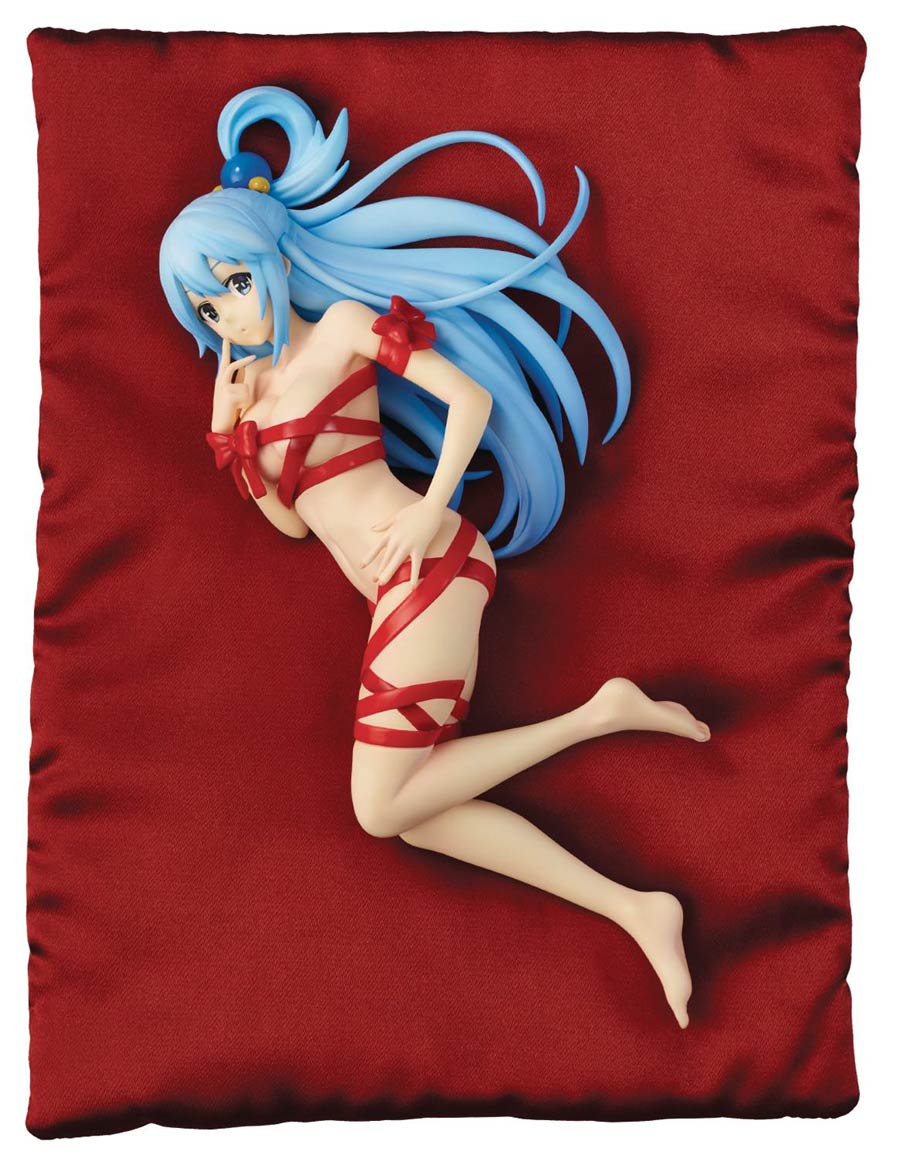 Konosuba Gods Blessing Aqua Ribbon Doll Collection PVC Figure