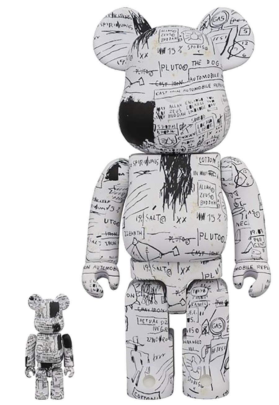 Jean-Michel Basquiat No 3 100 Percent & 400 Percent 2-Pack Bearbrick