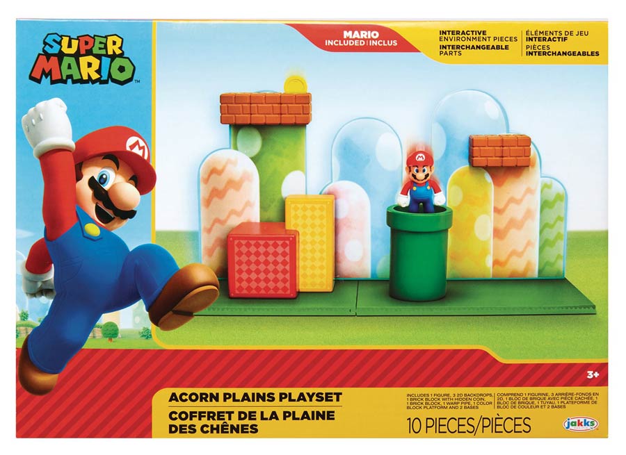 Nintendo 2.5-Inch Figure Acorn Plains Playset Case