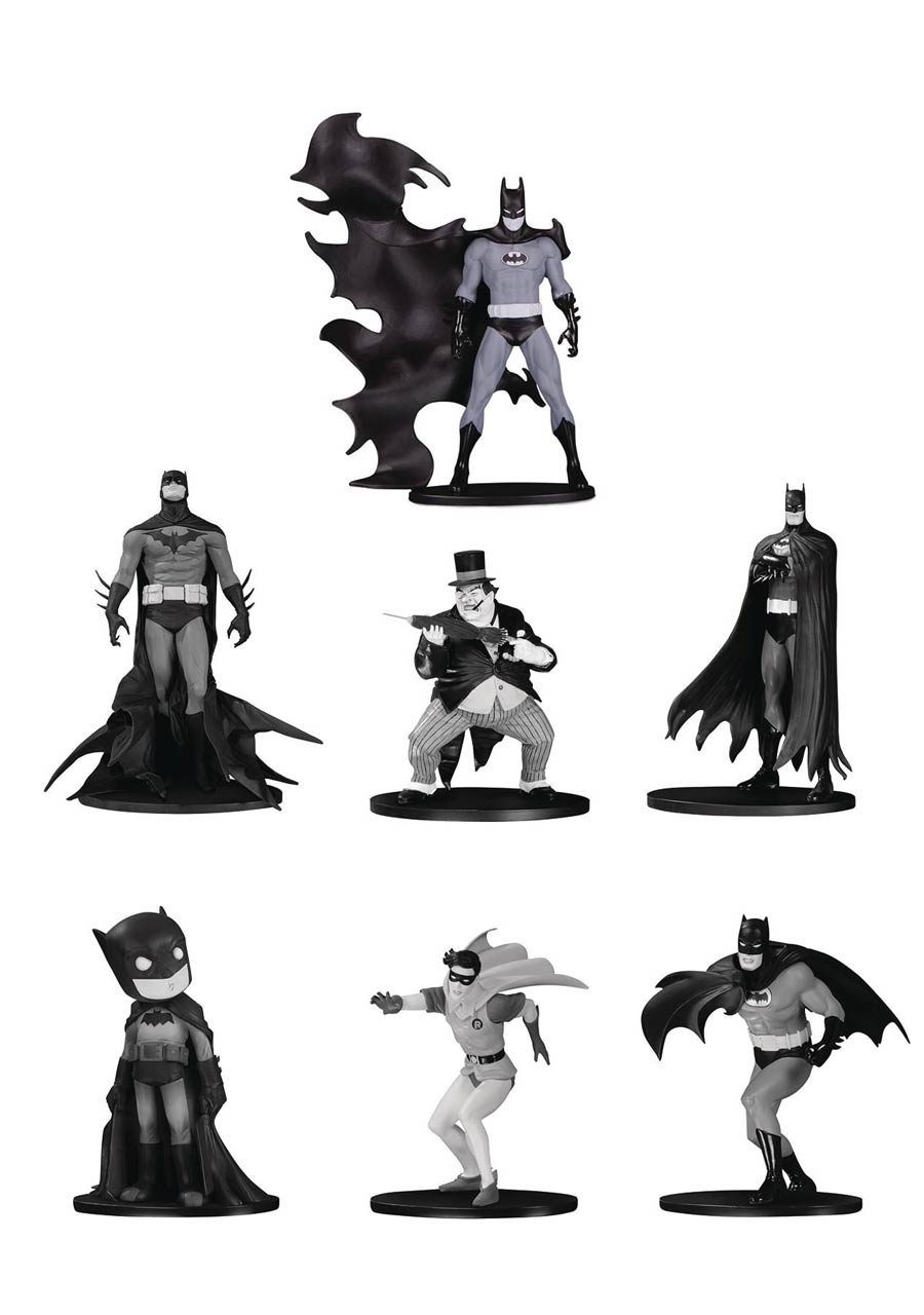 Batman Black & White Mini PVC Figure 7-Pack Box Set 04