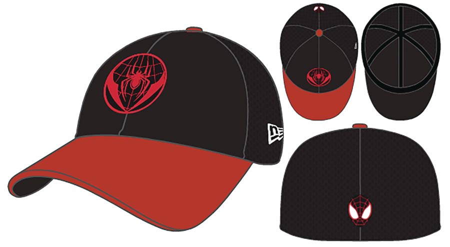 Spider-Man Miles Morales Black & Red Previews Exclusive Neo 3930 Flexfit Cap