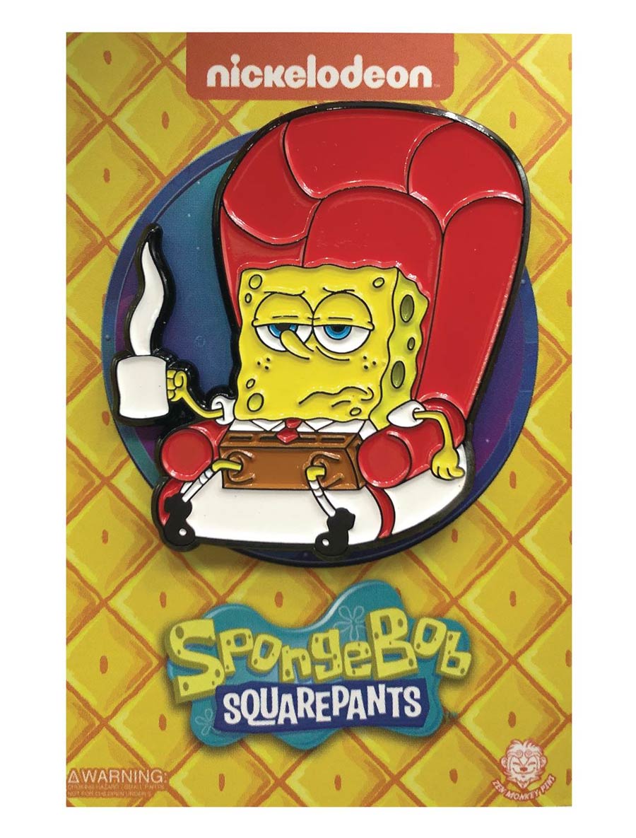 SpongeBob SquarePants Enamel Pin - Coffee Break