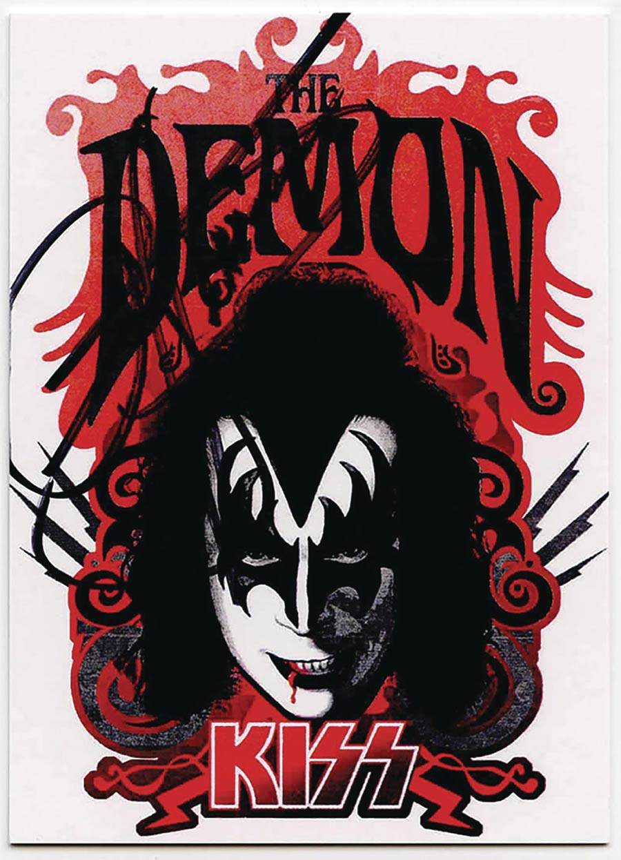 Gene Simmons & Paul Stanley Signed KISS Box Topper Cards