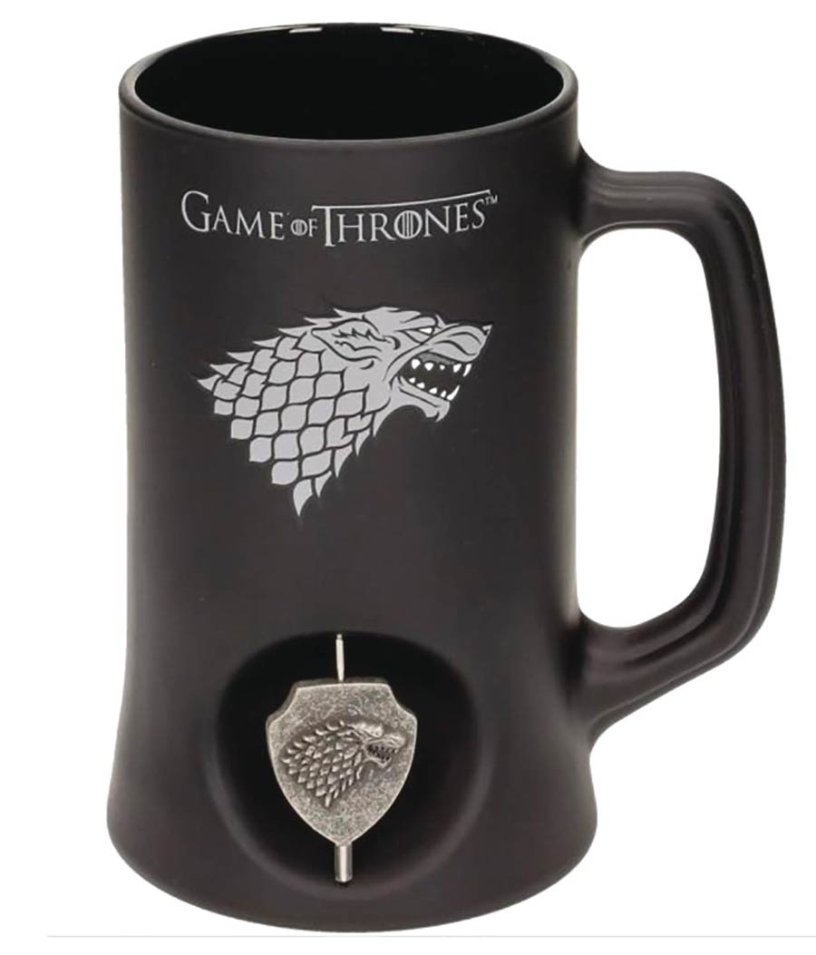 Game Of Thrones House Crest 3D Rotating Stein - Stark