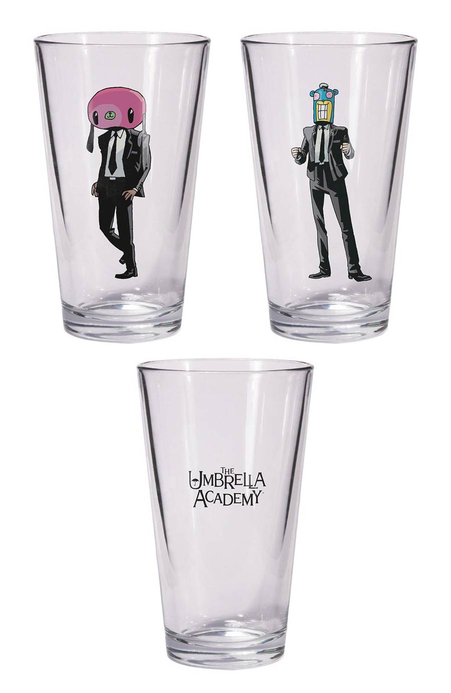 Umbrella Academy Hazel & Cha Cha Pint Glass Set