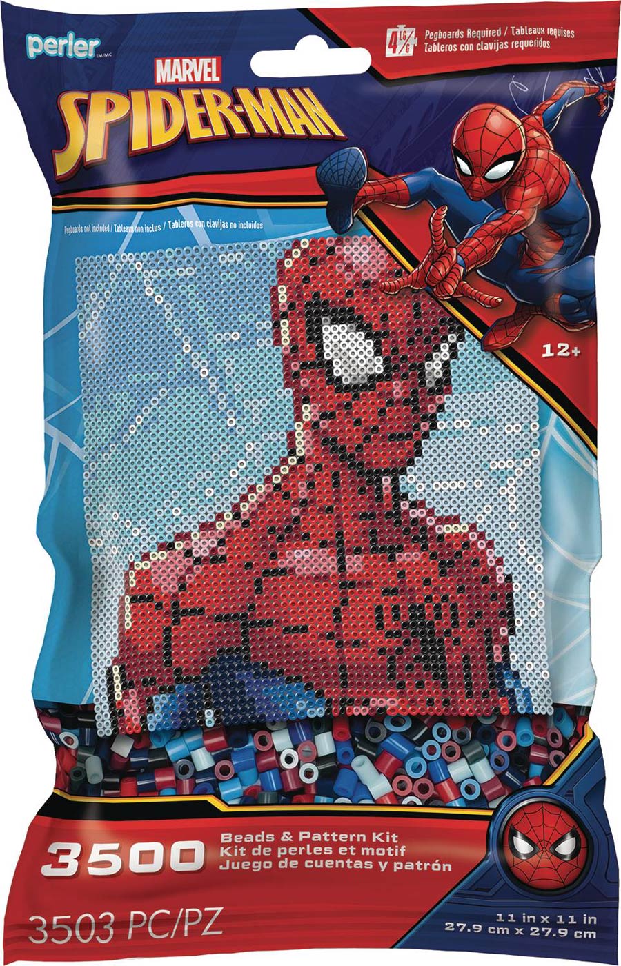 Marvel Heroes Spider-Man Pattern Perler Kit