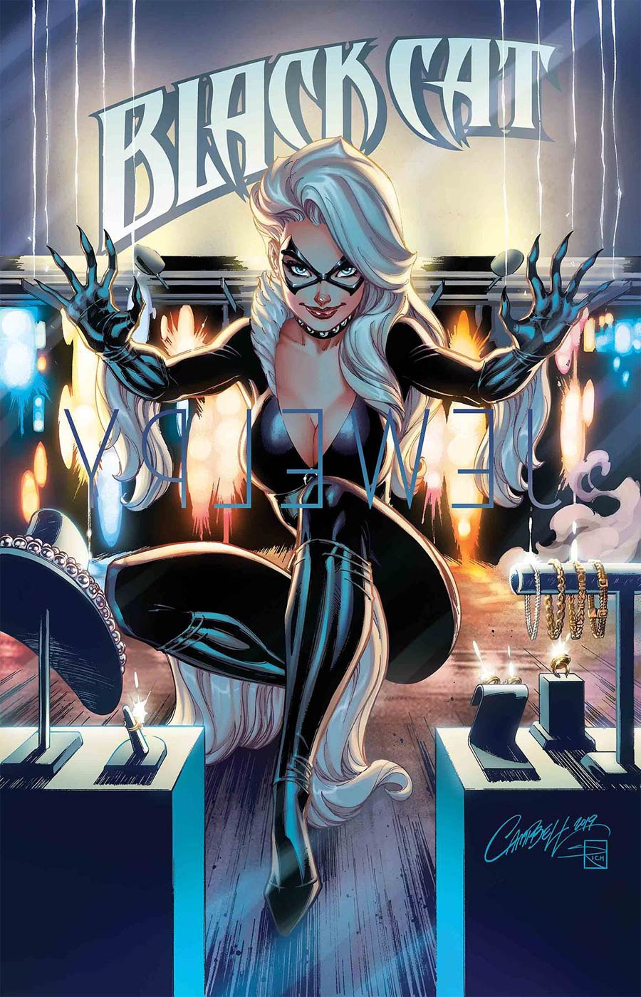 Black Cat By J Scott Campbell Poster