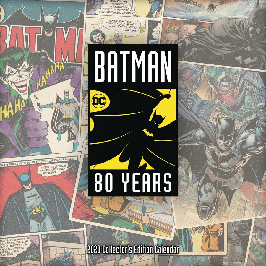 Batman 80th Anniversary Collector Edition 2020 Calendar