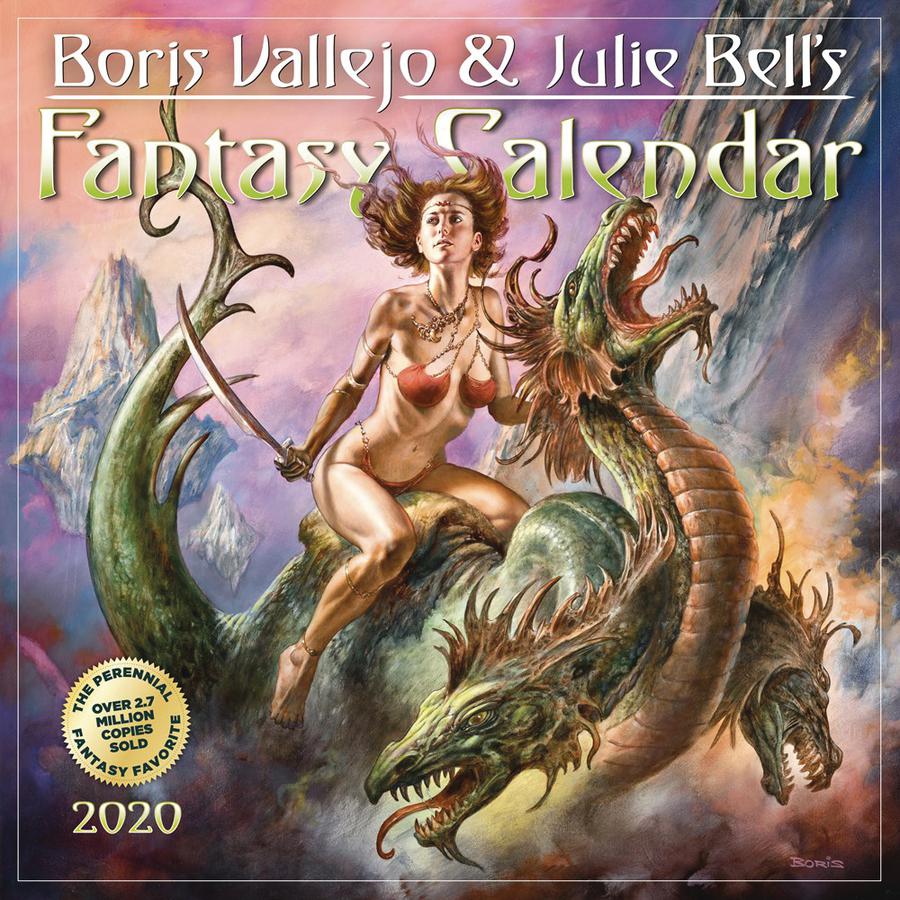 Boris Vallejo & Julie Bell Fantasy 2020 Wall Calendar