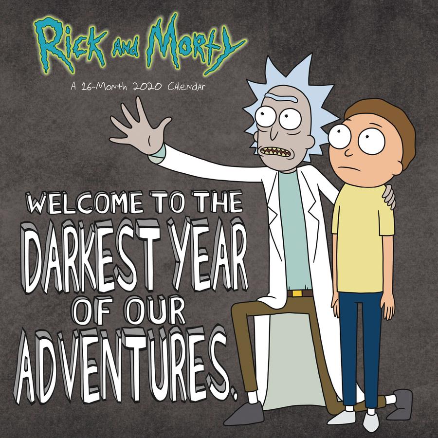 Rick And Morty 2020 Wall Calendar