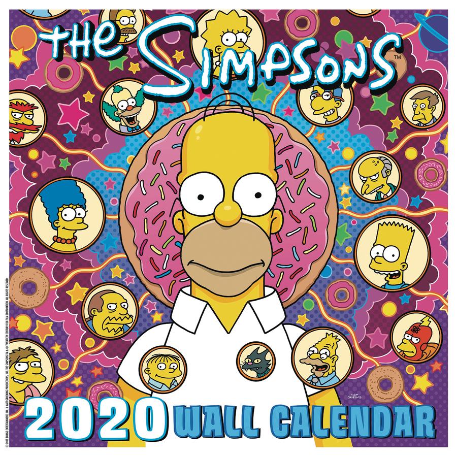 Simpsons 2020 Wall Calendar