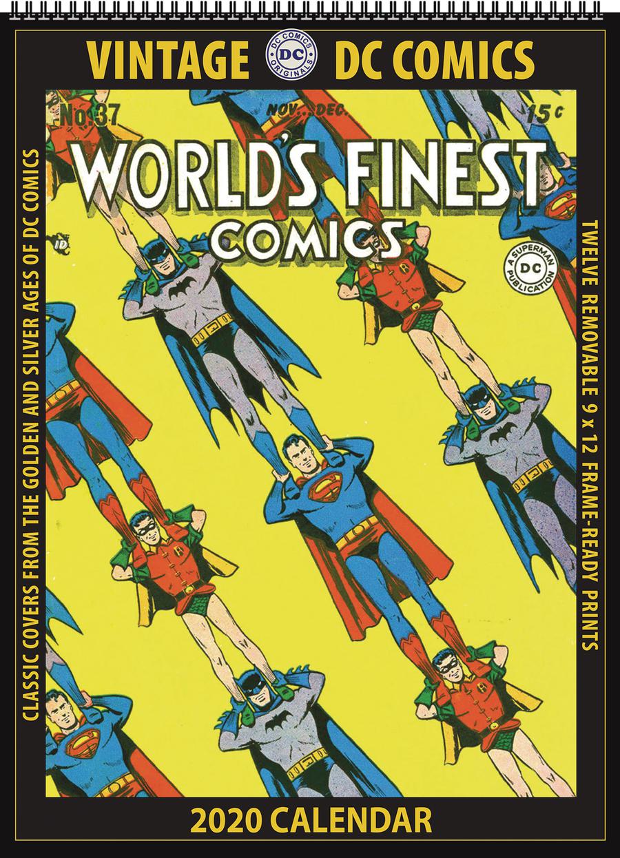 Vintage DC Comics 2020 Wall Calendar