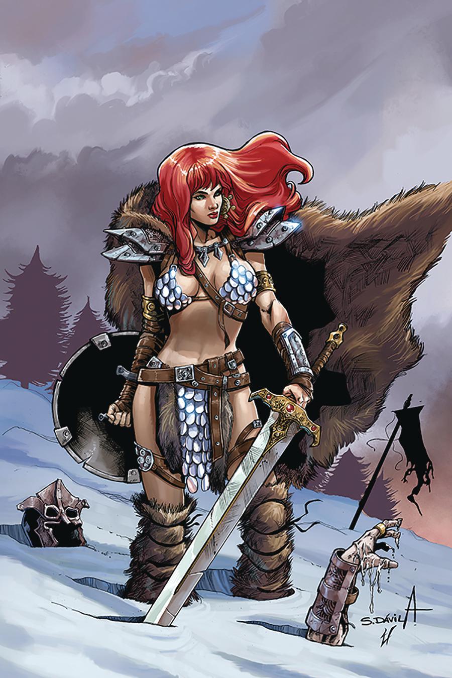 Red Sonja Birth Of The She-Devil #1 Cover D Incentive Sergio Davila Virgin Cover