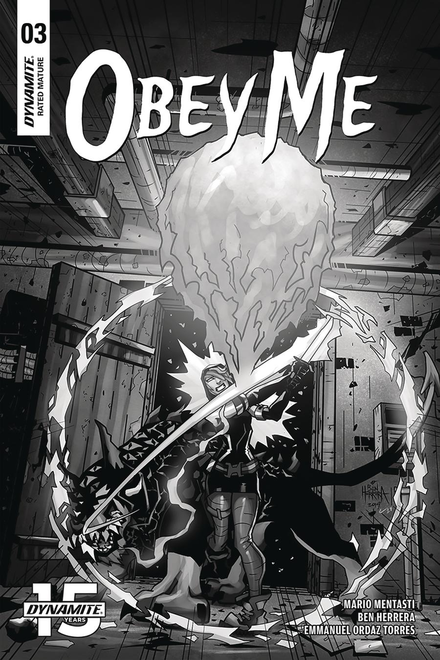 Obey Me #3 Cover B Incentive Ben Herrera Black & White Cover