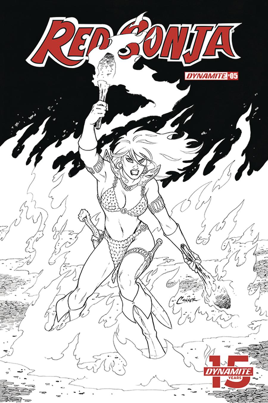 Red Sonja Vol 8 #5 Cover G Incentive Amanda Conner Black & White Cover