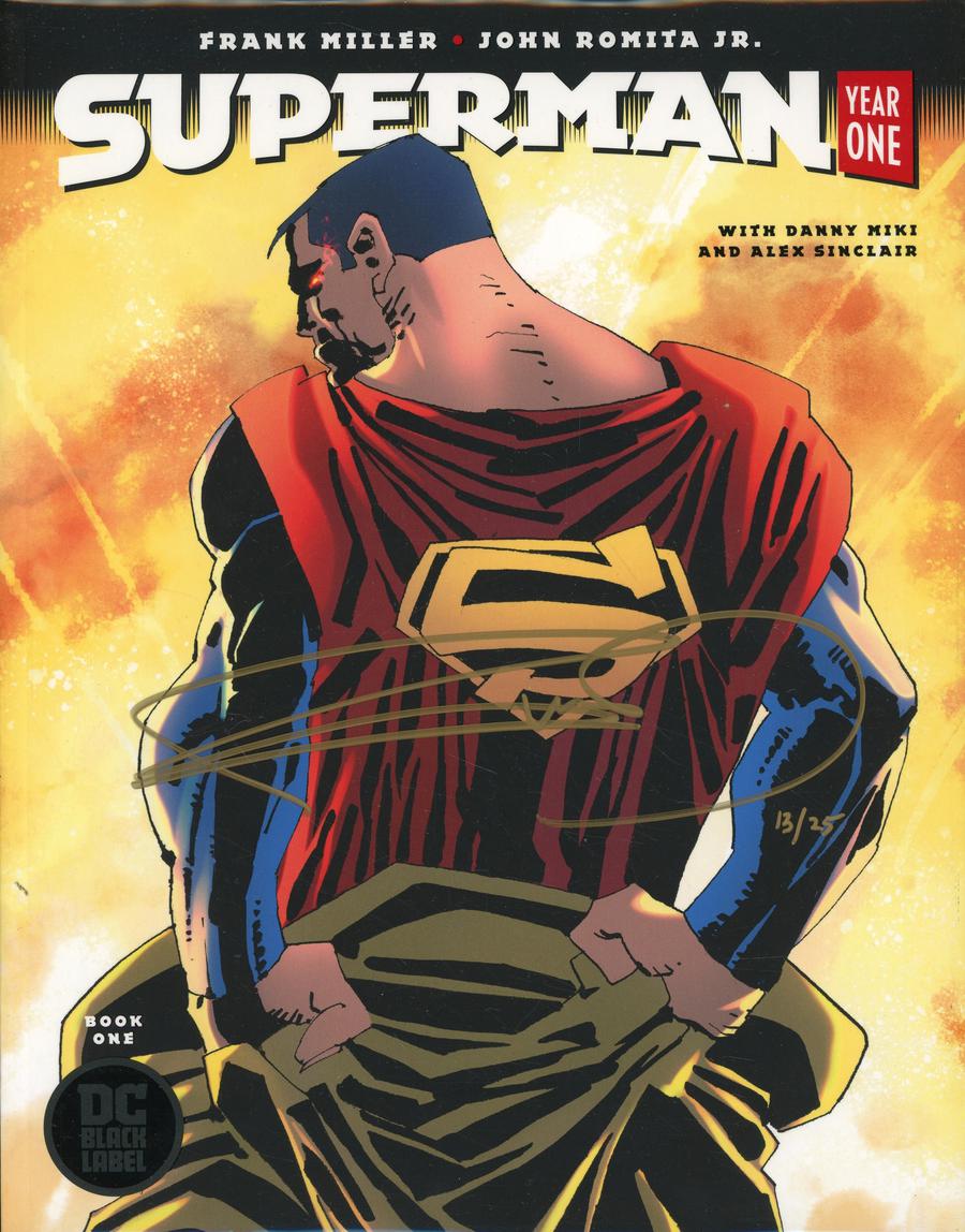 Superman Year One #1 Cover C DF Gold Signature Series Signed By Frank Miller