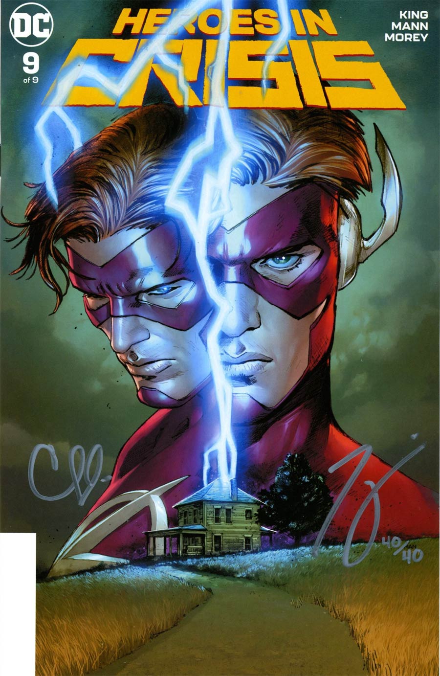 Heroes In Crisis #9 Cover D DF Signed By Clay Mann