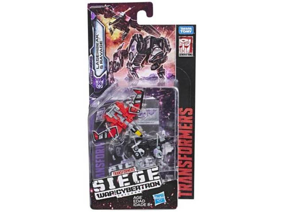 Transformers Generations War For Cybertron Micro Masters Action Figure 2 Pack - Laserbeak And Ravage