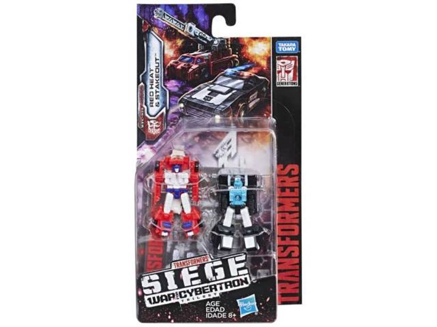 Transformers Generations War For Cybertron Micro Masters Action Figure 2 Pack - Red Heat And Stakeout
