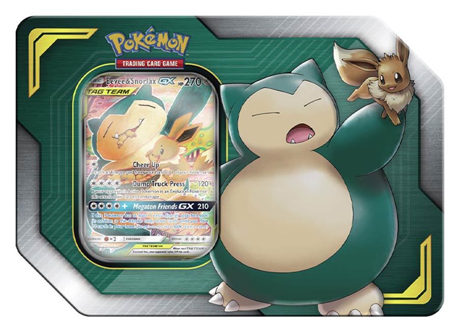 Pokemon TCG Spring 2019 Tag Team Tin - Eevee And Snorlax