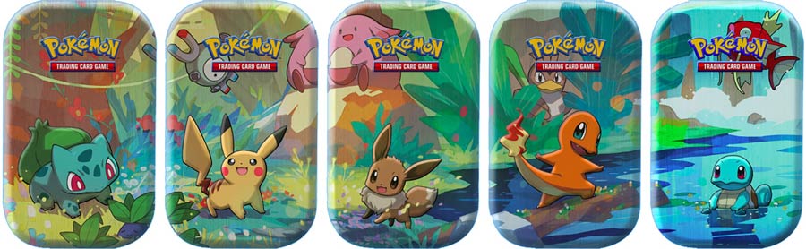 Pokemon TCG 2019 Kanto Friends Mini Tins Display Of 10 Tins