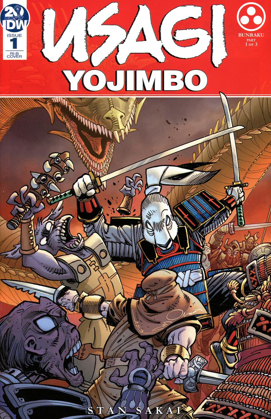 Usagi Yojimbo Vol 4 #1 Cover C Incentive Walter Simonson Variant Cover