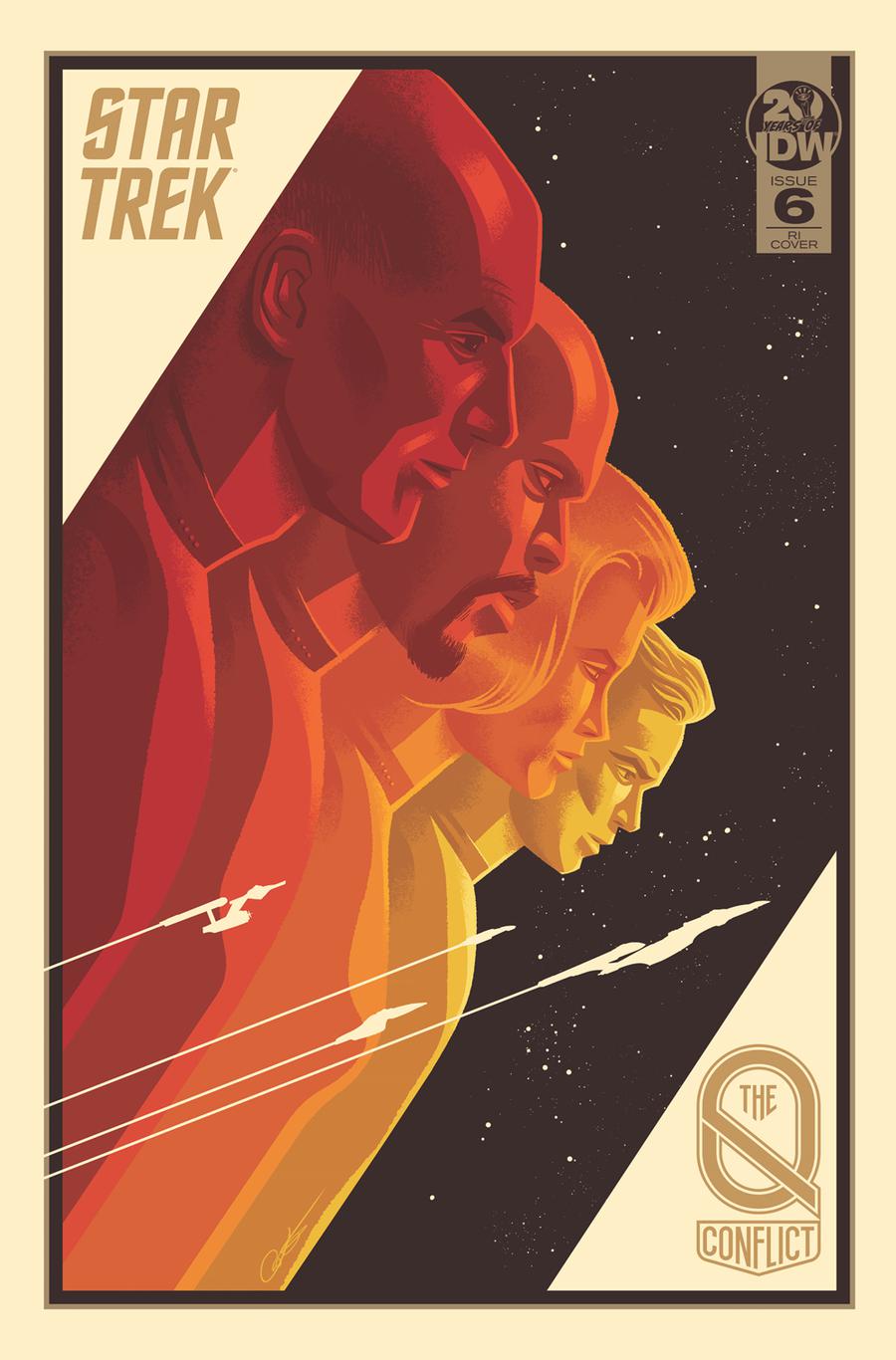 Star Trek Q Conflict #6 Cover C Incentive George Caltsoudas Variant Cover