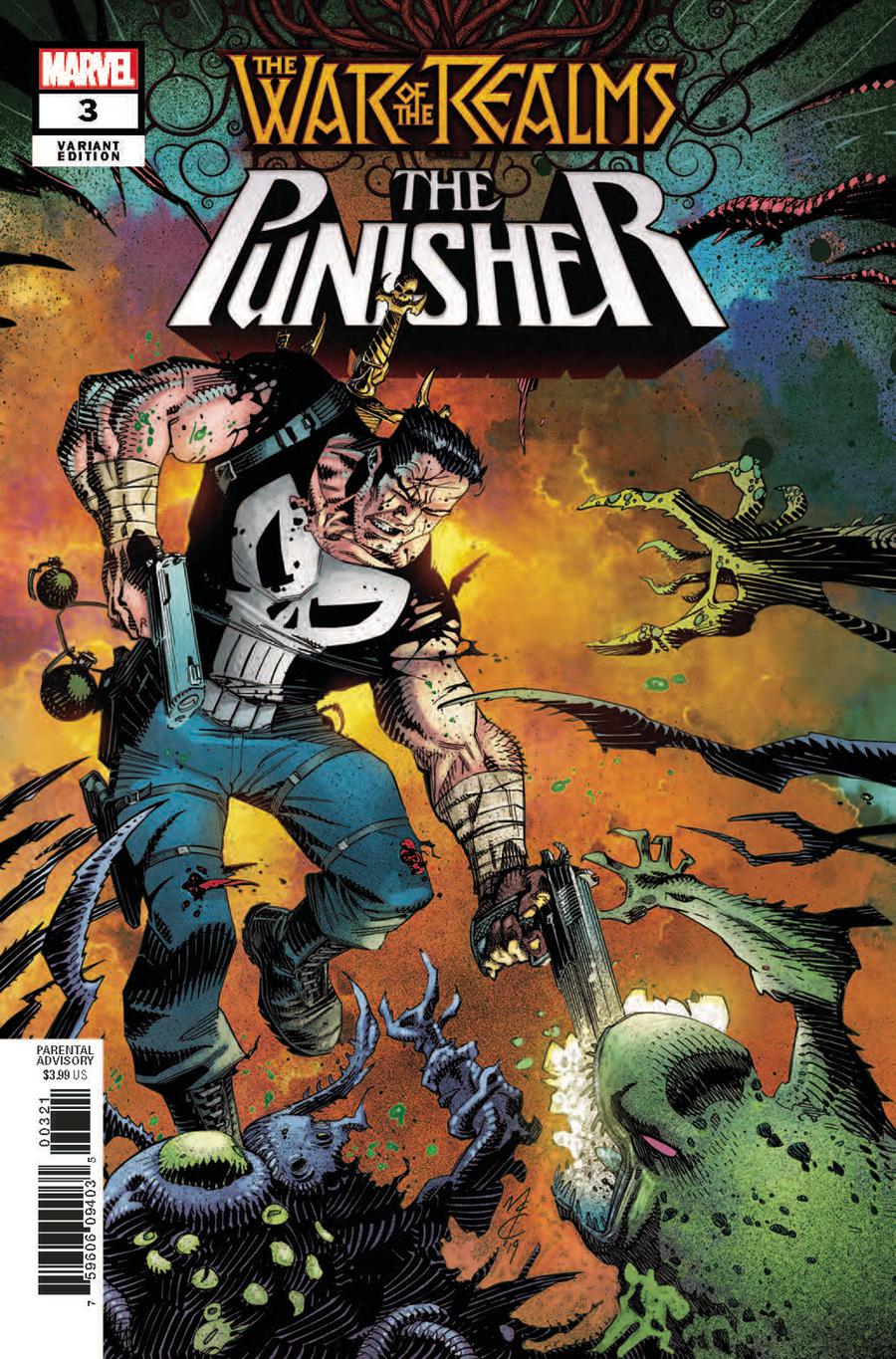 War Of The Realms Punisher #3 Cover B Incentive John McCrea Variant Cover