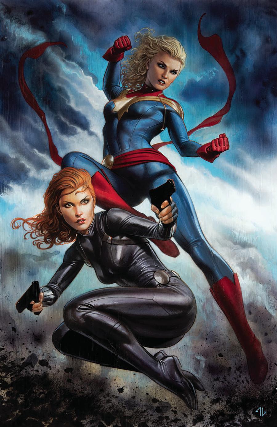 Captain Marvel Vol 9 #6 Cover D Incentive Adi Granov Virgin Variant Cover (War Of The Realms Tie-In)