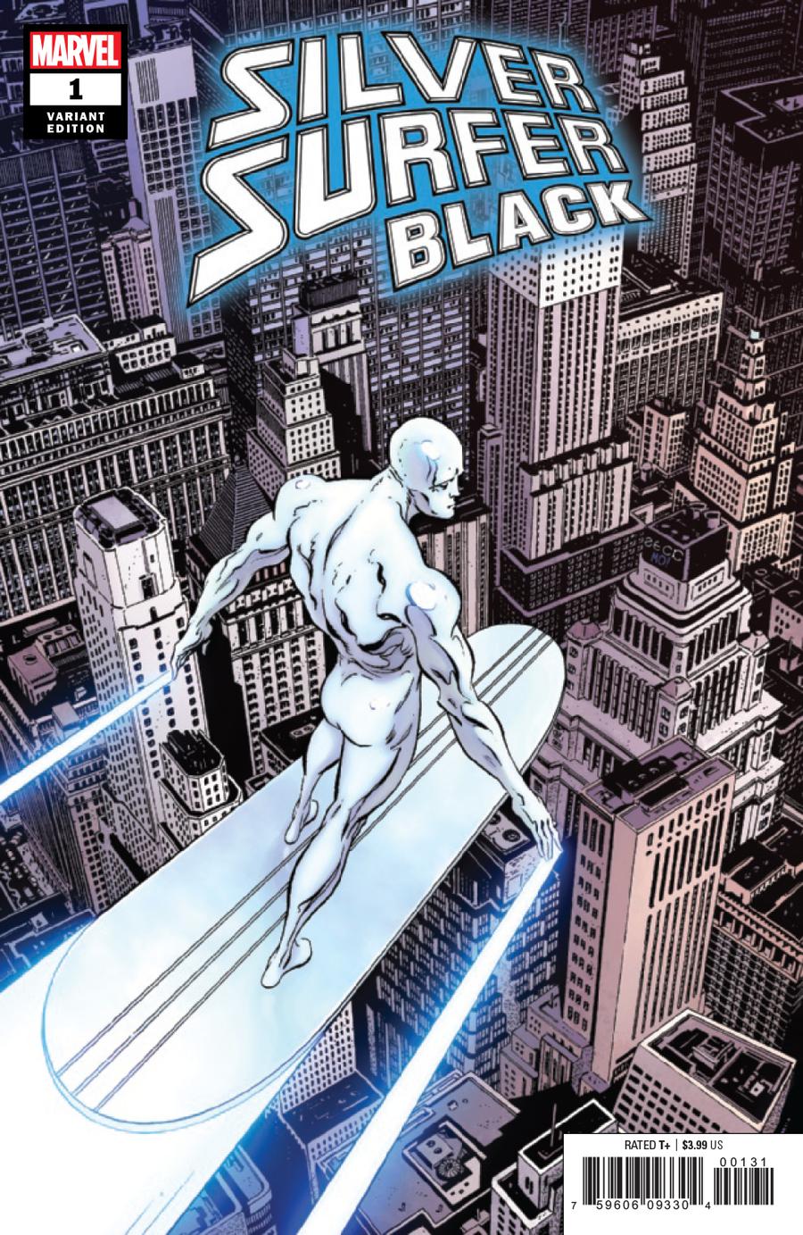 Silver Surfer Black #1 Cover G Incentive Mike Zeck Hidden Gem Variant Cover