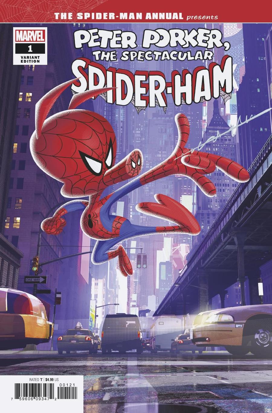 Spider-Man Featuring Spider-Ham Annual #1 Cover D Incentive Animation Variant Cover