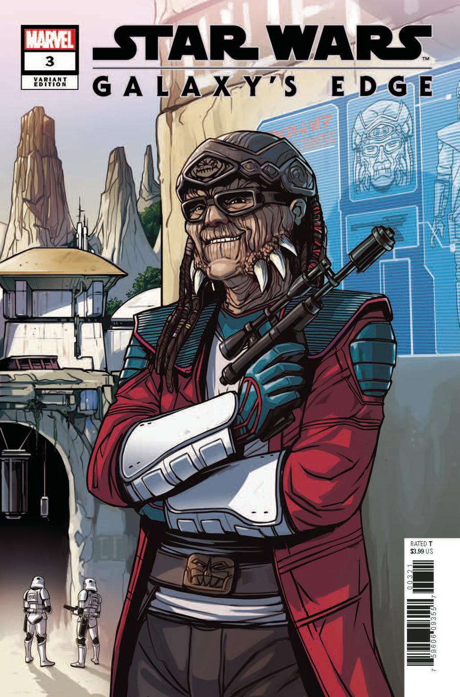 Star Wars Galaxys Edge #3 Cover B Incentive Hondo Ohnaka Caspar Wijngaard Variant Cover