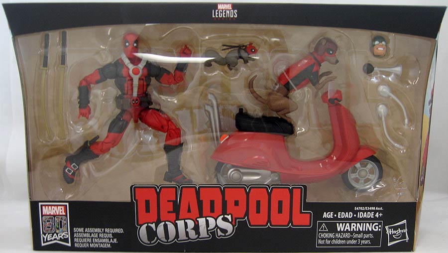 Marvel Legends 6-Inch Action Figure Deluxe Vehicle Set - Deadpool Corps And Scooter