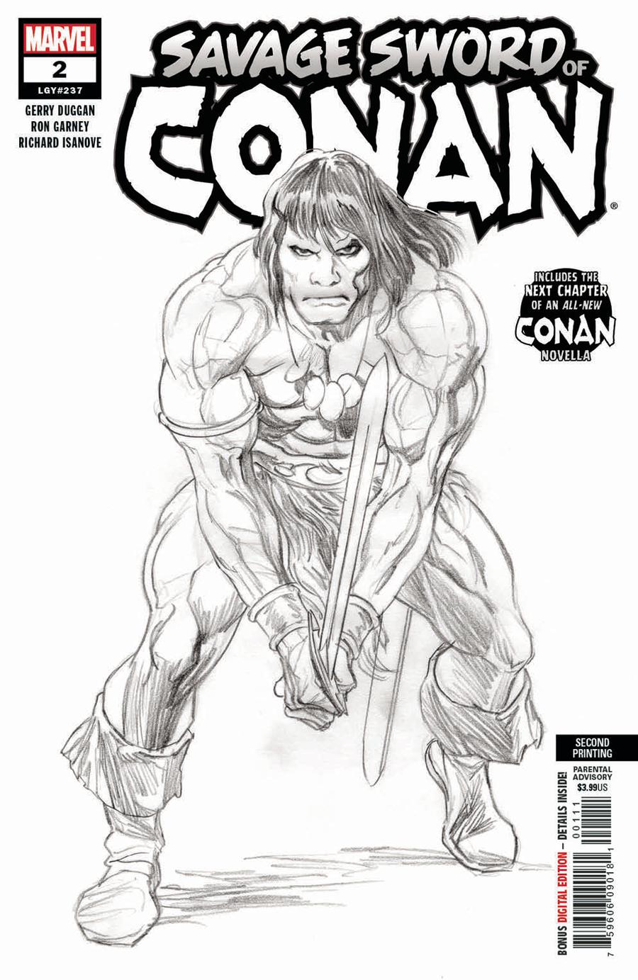 Savage Sword Of Conan #2 Cover D 2nd Ptg Variant Ron Garney Cover
