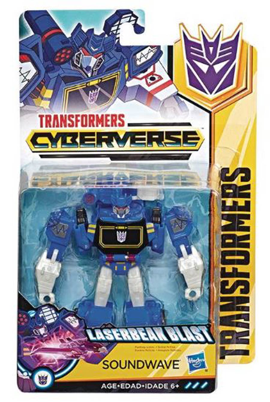 Transformers Cyberverse Warrior Action Figure Assortment 201901 - Soundwave