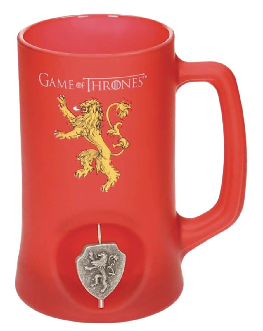 Game Of Thrones House Crest 3D Rotating Stein - Lannister