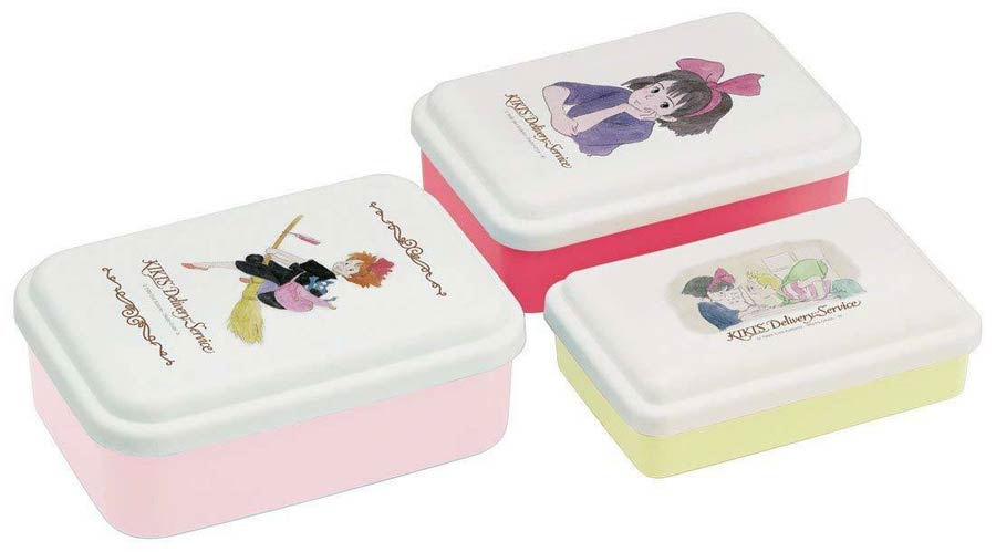 Kikis Delivery Service Bento Watercolor - Box Of 5 - Kiki Sealed Container 3-Piece Set