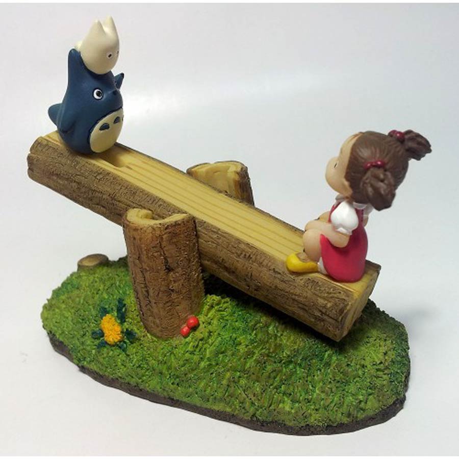 My Neighbor Totoro Figurine - Box Of 12 - Totoro And Mei On Seesaw